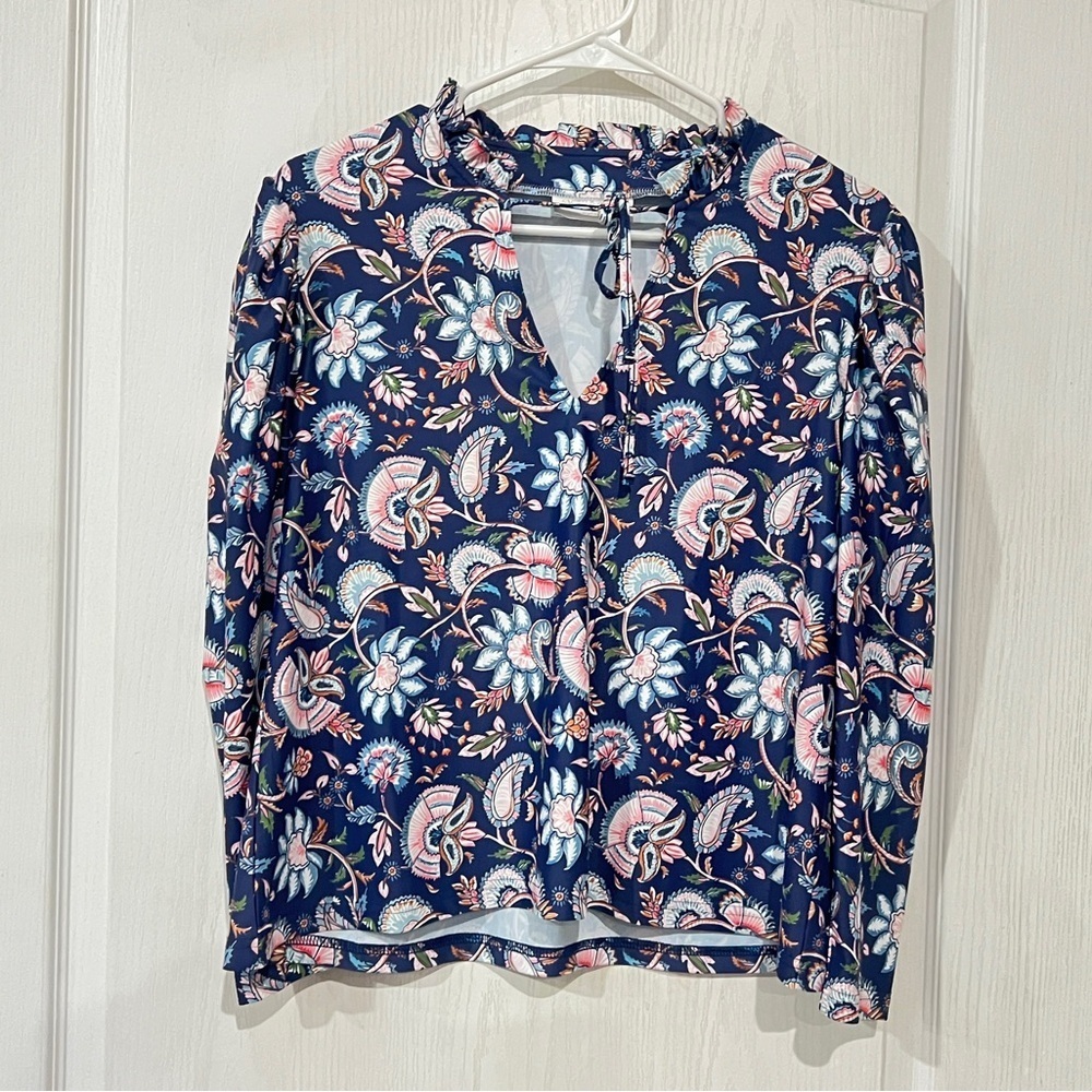 FINAL PRICE Smith & Quinn Floral Navy Blouse
